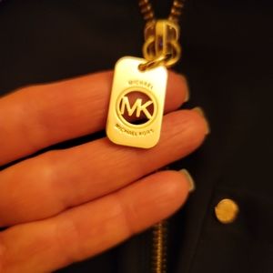 New Michael Kors Zip Down Black Blouse Size M